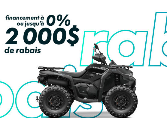 Financement à 0% ou jusqu'à 2000$ de rabais - CFORCE
